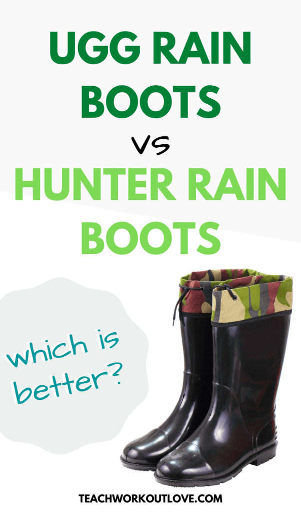 UGG Rain Boots vs. Hunter Rain Boots TWL Working Moms