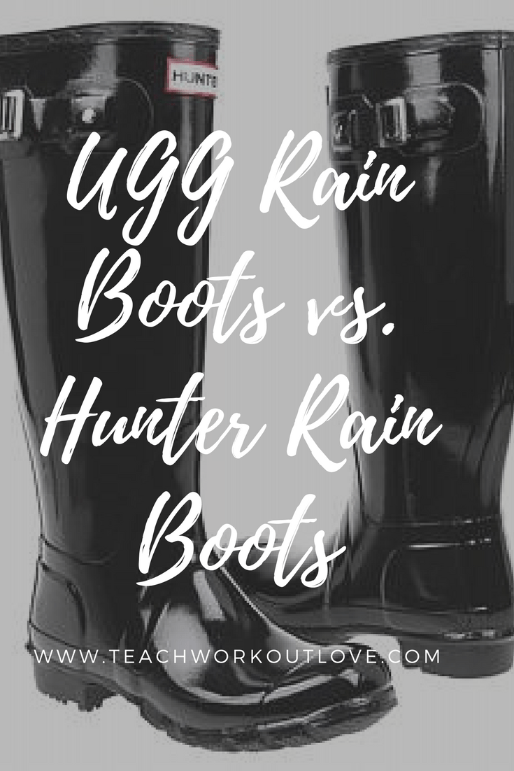 UGG Rain Boots vs. Hunter Rain Boots | TWL Working Moms