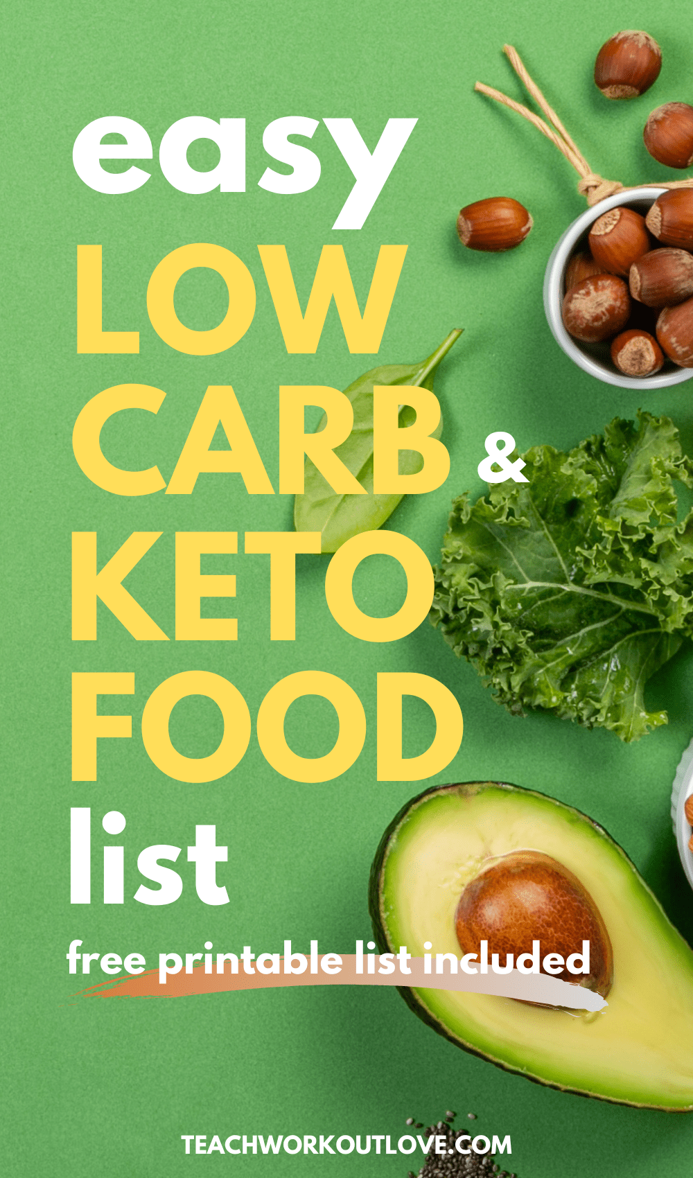 Balance and moderation are the keys dieting. Low carb and keto diets are on the rise this year.. Here's a great printable keto food list to get started!