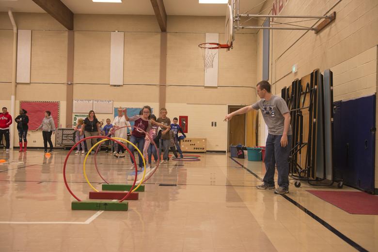 Kids Playing Hula Hoop