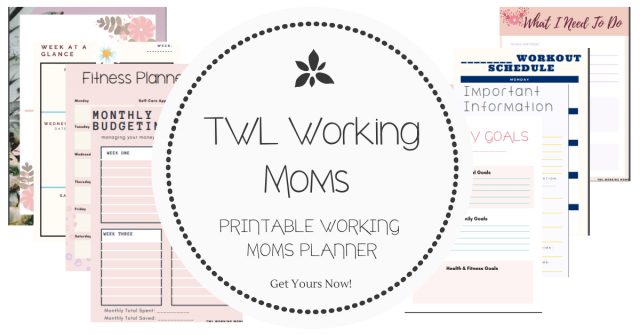Free Working Mom Planner Printable - TWL Working Moms