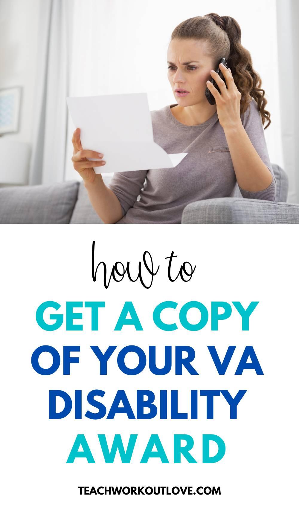 A award letter is documentation every disabled veteran should have. Many vets don't have a copy. Read on for process of retrieving your award letter.