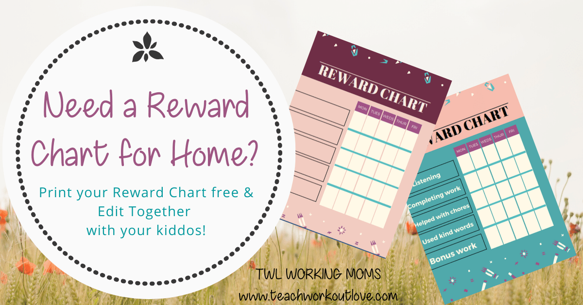 Reward chart printable