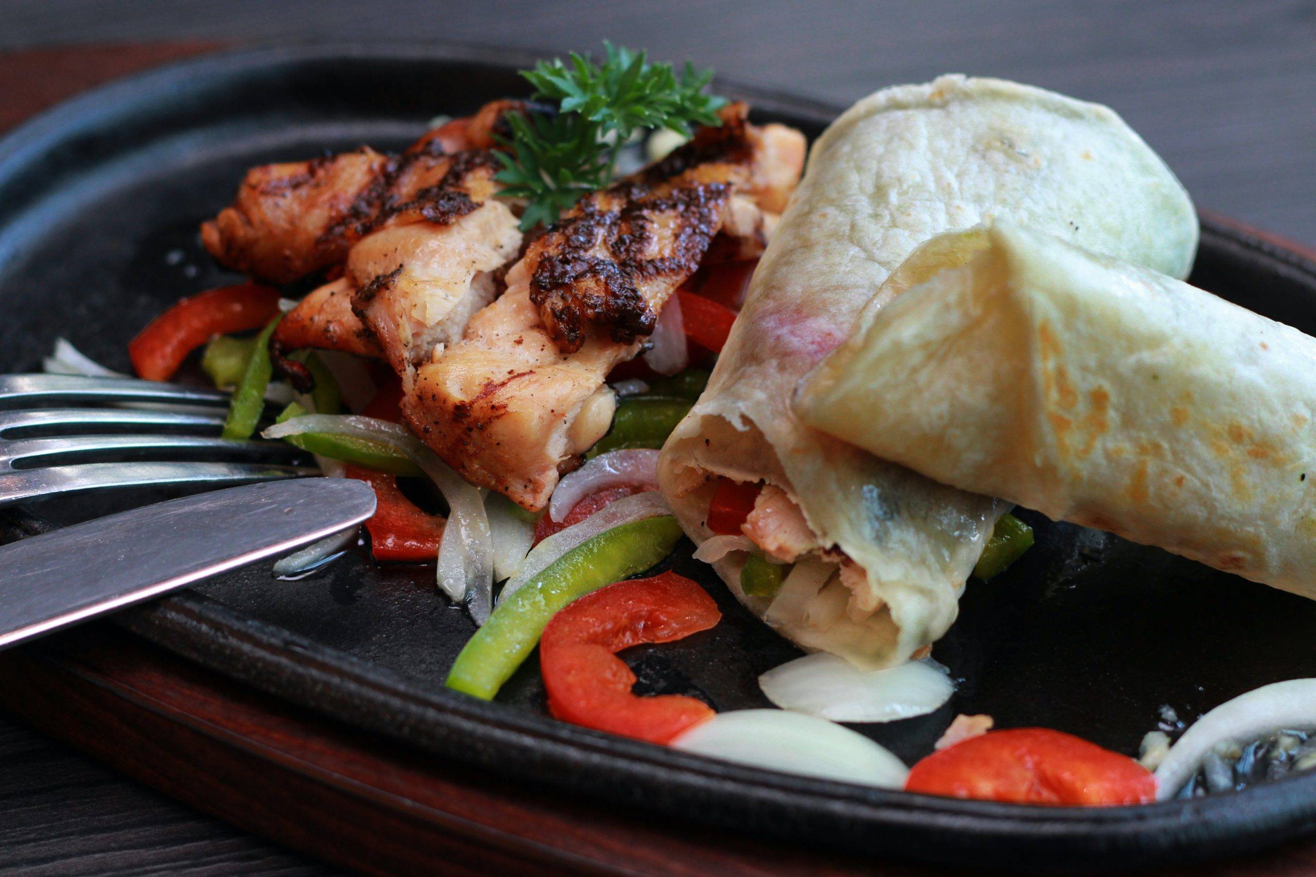 chicken wrap for lunch