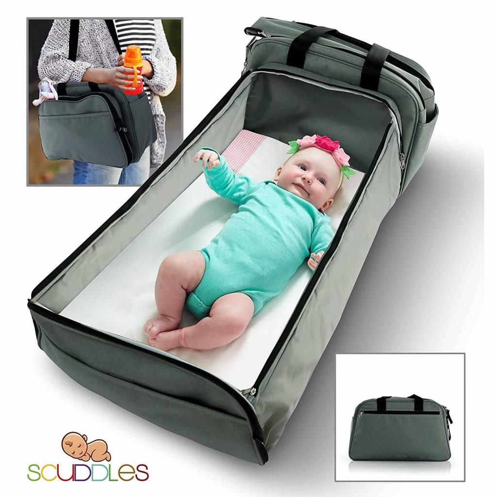 Portable Bassinet for Baby - Foldable Baby Bed - Travel Bassinet Functions As Diaper Bag And Changing Station