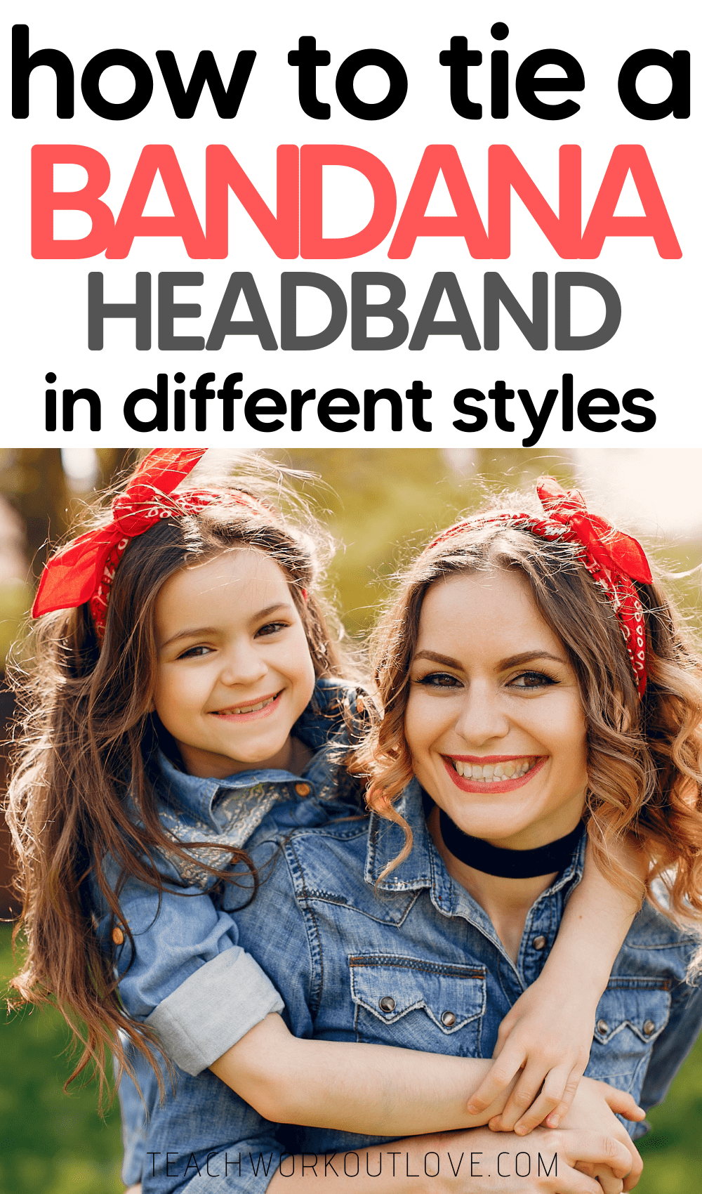 A banndana headband is the best way to knot your long hair, and it will give you a cute look throughout the wear. You can do this style...