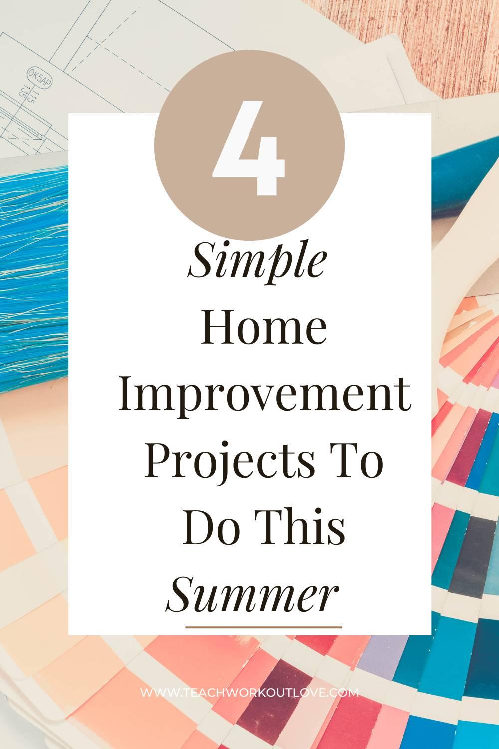 Looking to make some updates to your home to increase its value? Summer is the best time to work on it and here's the best home improvement projects to do. 