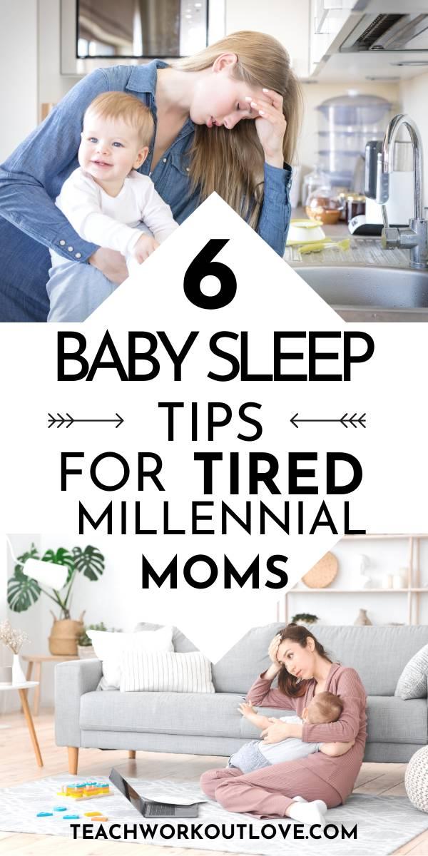 Proven baby sleep tips for sleep deprived millennial moms to resolve baby and toddler sleep challenges. 1-1 sleep coaching can help you.