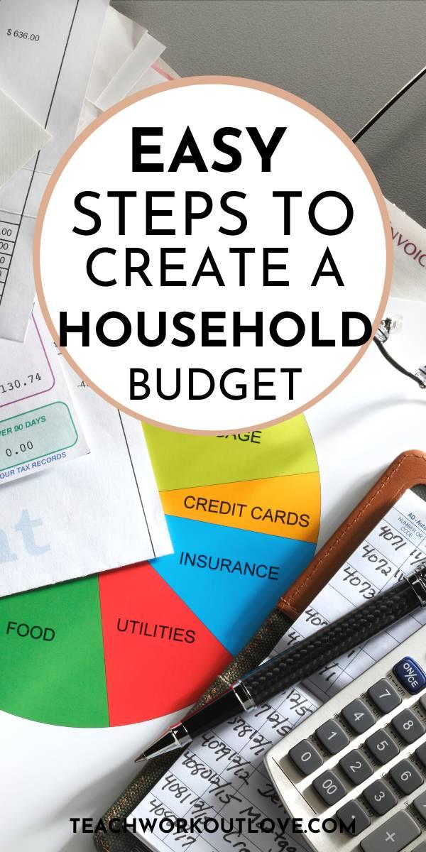 A household budget is essential because you don't want your outgoings to be higher than they need to be.  Here's how to create an easy budget.