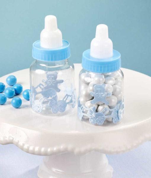 Blue Decorated Baby Bottle