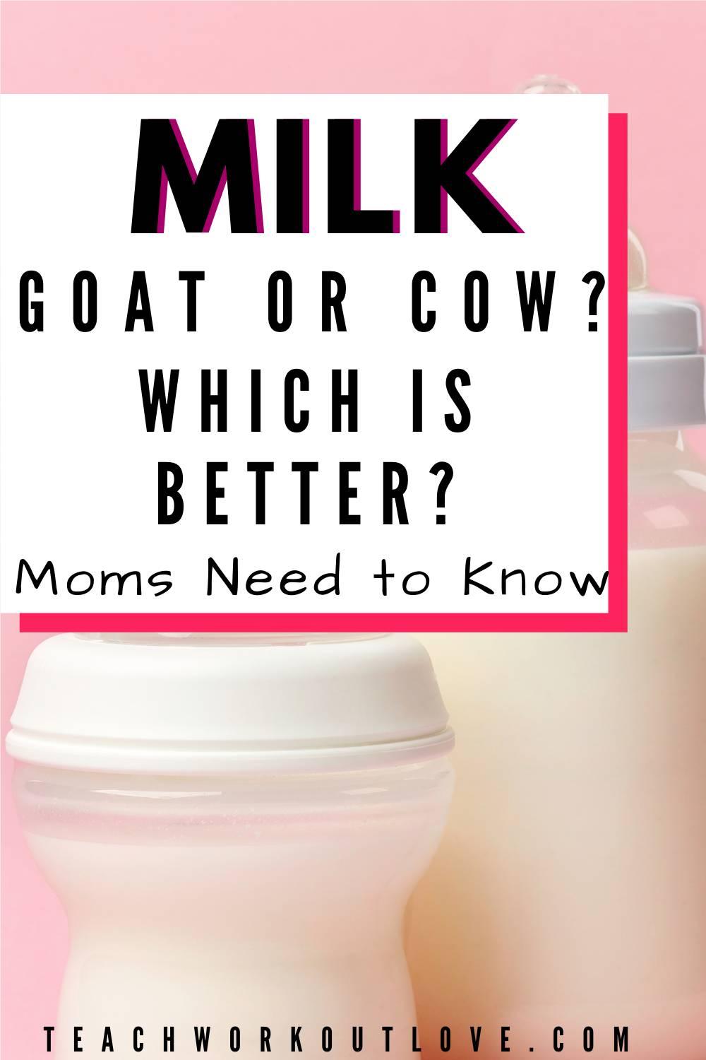 Here is everything you need to know about goat milk and cow milk and why you should consider goat milk & goat milk formula for your child.