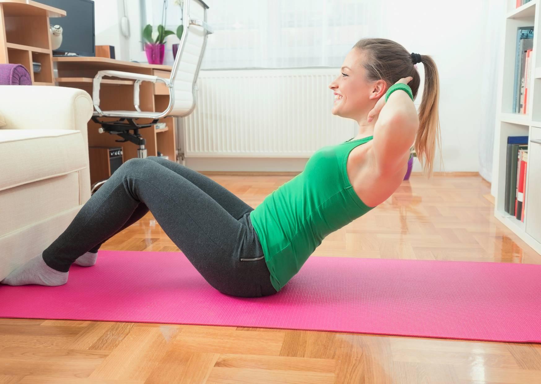 exercising at home