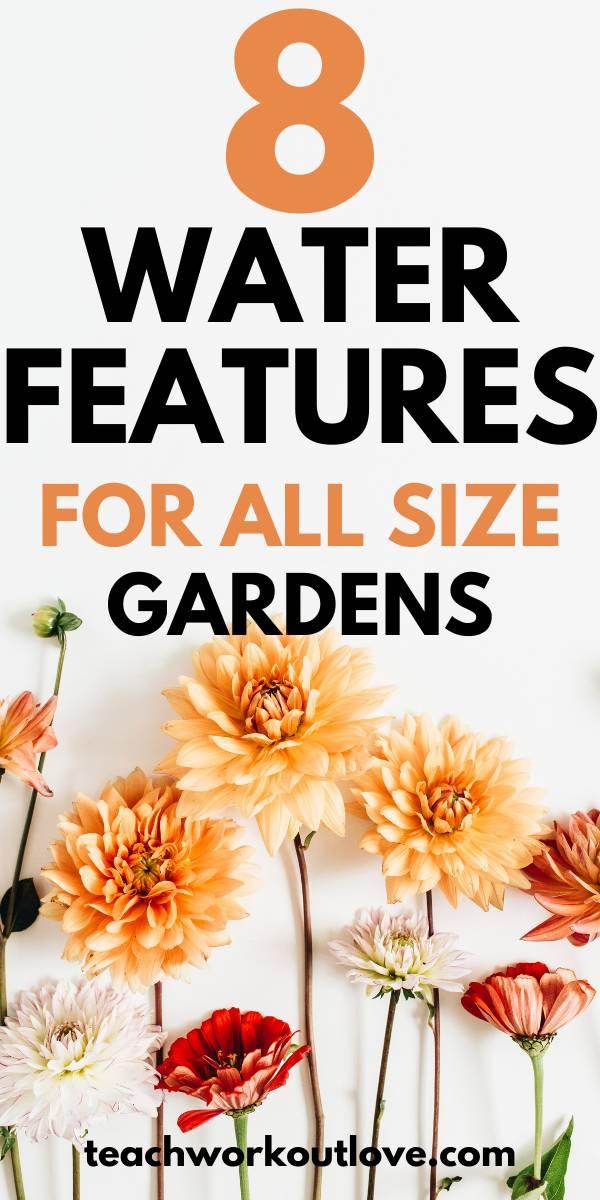 Adding water features to your garden is a great way to add sounds, texture, and a host of other benefits to your outdoor space. Here's what to add: