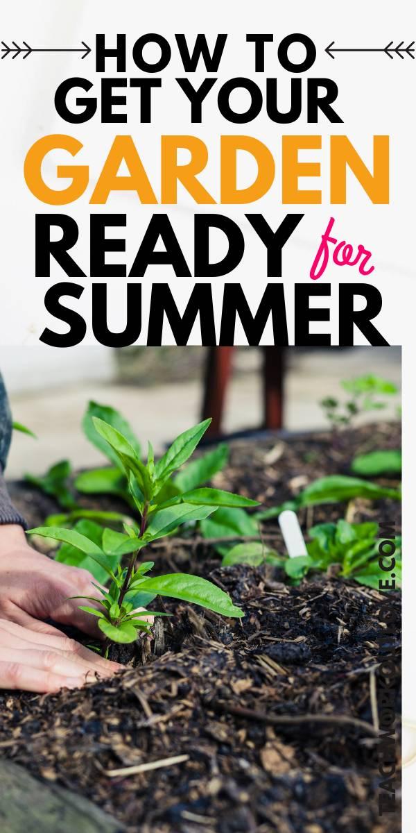 Summer is about to be here and it's time to get your garden ready for summer. Here are some great tips to get it ready and look beautiful!