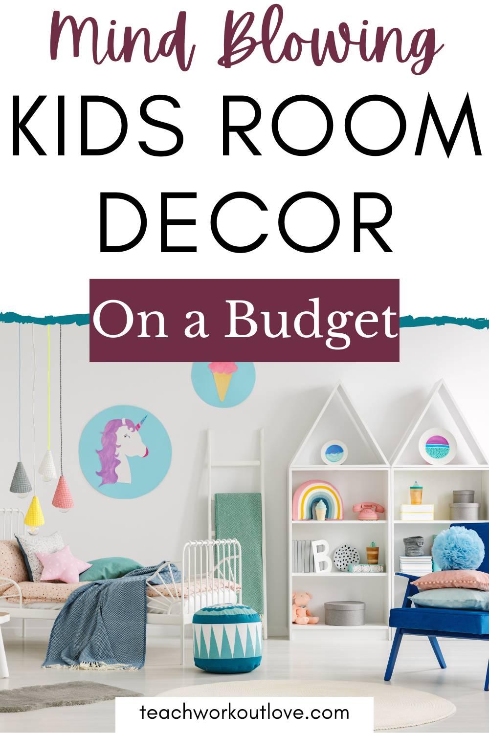 You can do a lot with the home materials you have at home to give your kids room a completely new look and refresh look.