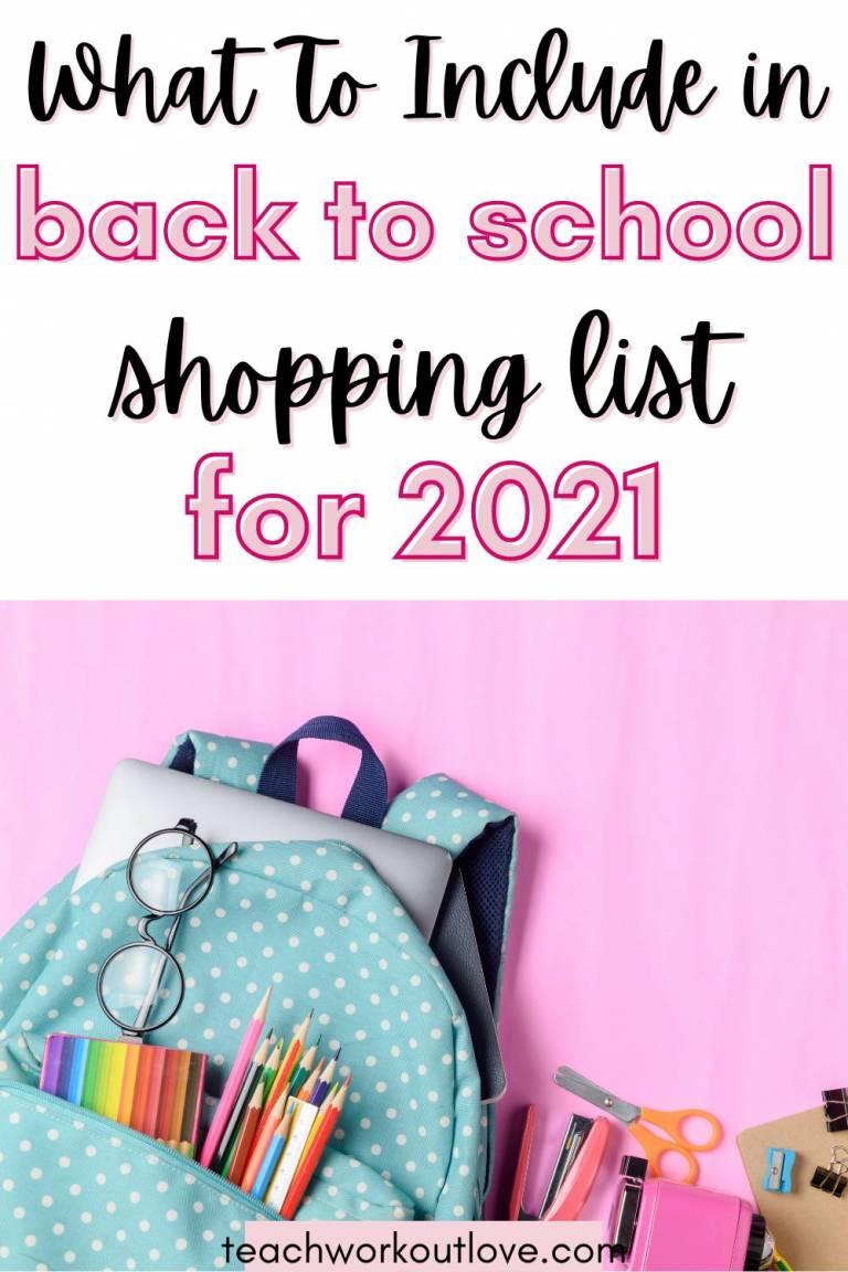 What to Include in Your Back to School Shopping List TWL