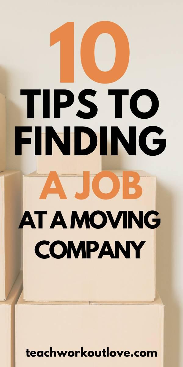 If you're struggling to find a job, a moving company job might be the perfect place for you. The growth of this sector is projected to continue in the near future, and many companies regularly need employees. But how do you get a leg up in an industry with so many qualified candidates?