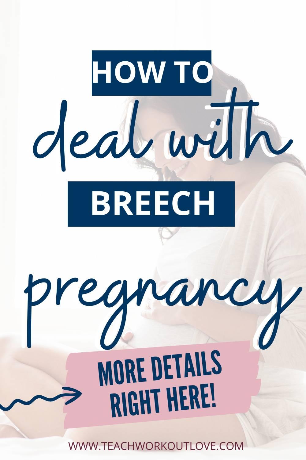 Now, it’s important to know that breech pregnancies are not dangerous until it’s time for the baby to be born, where there is some risk that the baby could get stuck in the birth canal - but as with all things, early diagnosis is key and understanding what you can safely do to aid safe and successful childbirth could make a difference.