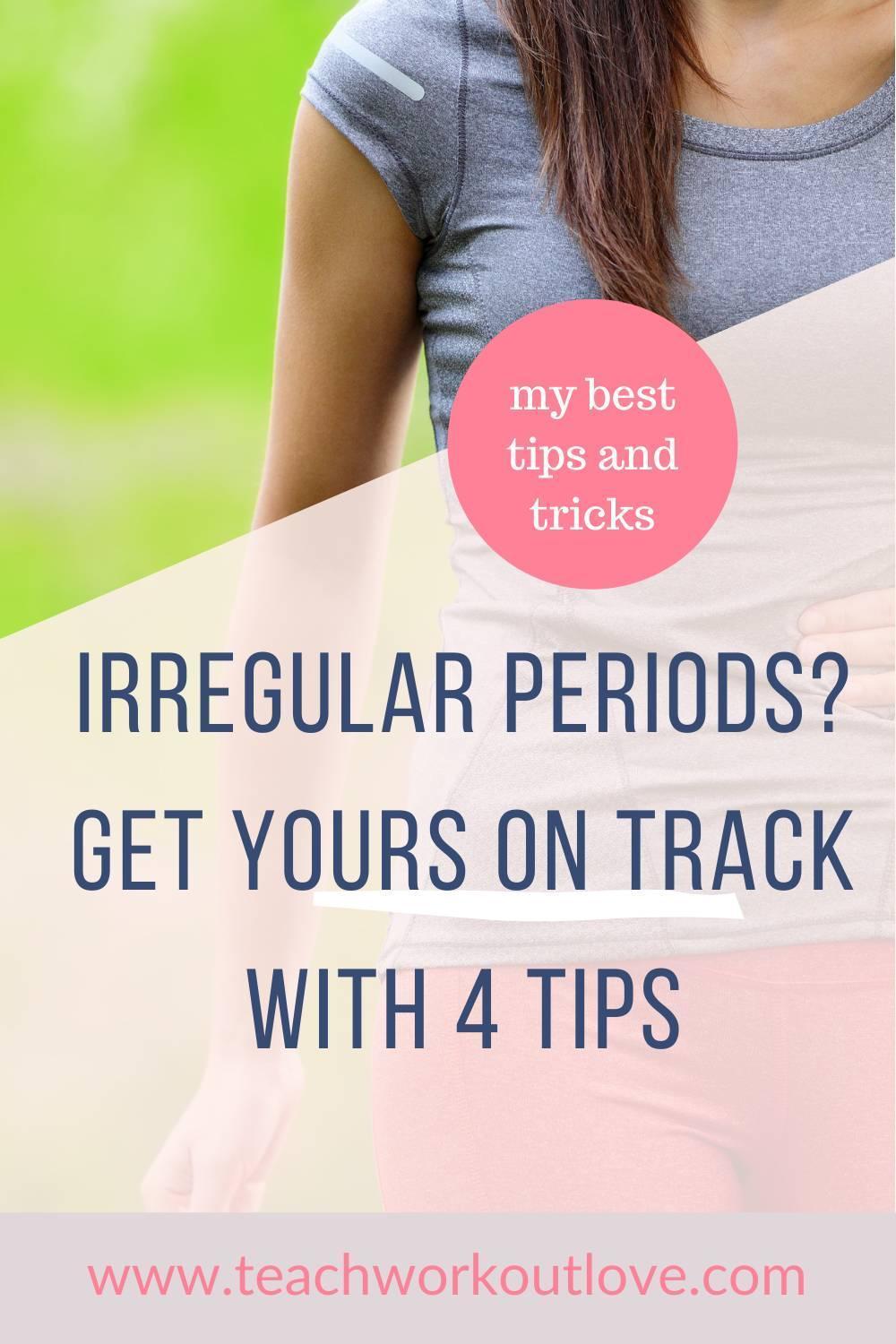 An irregular period means that the time between your monthly periods constantly changes, so your periods come too early or too late. So, what can you do to get your period back on track? Here are a few treatment tips to help you: