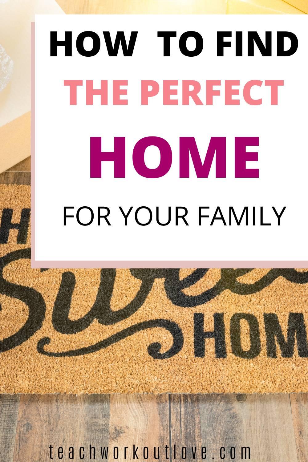 When you’re looking for the perfect family home, you must find the right home. If you need some help doing this, keep reading to learn about four things to look for.