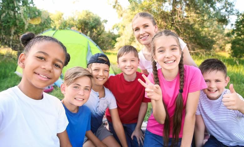 happy kids at summer camp
