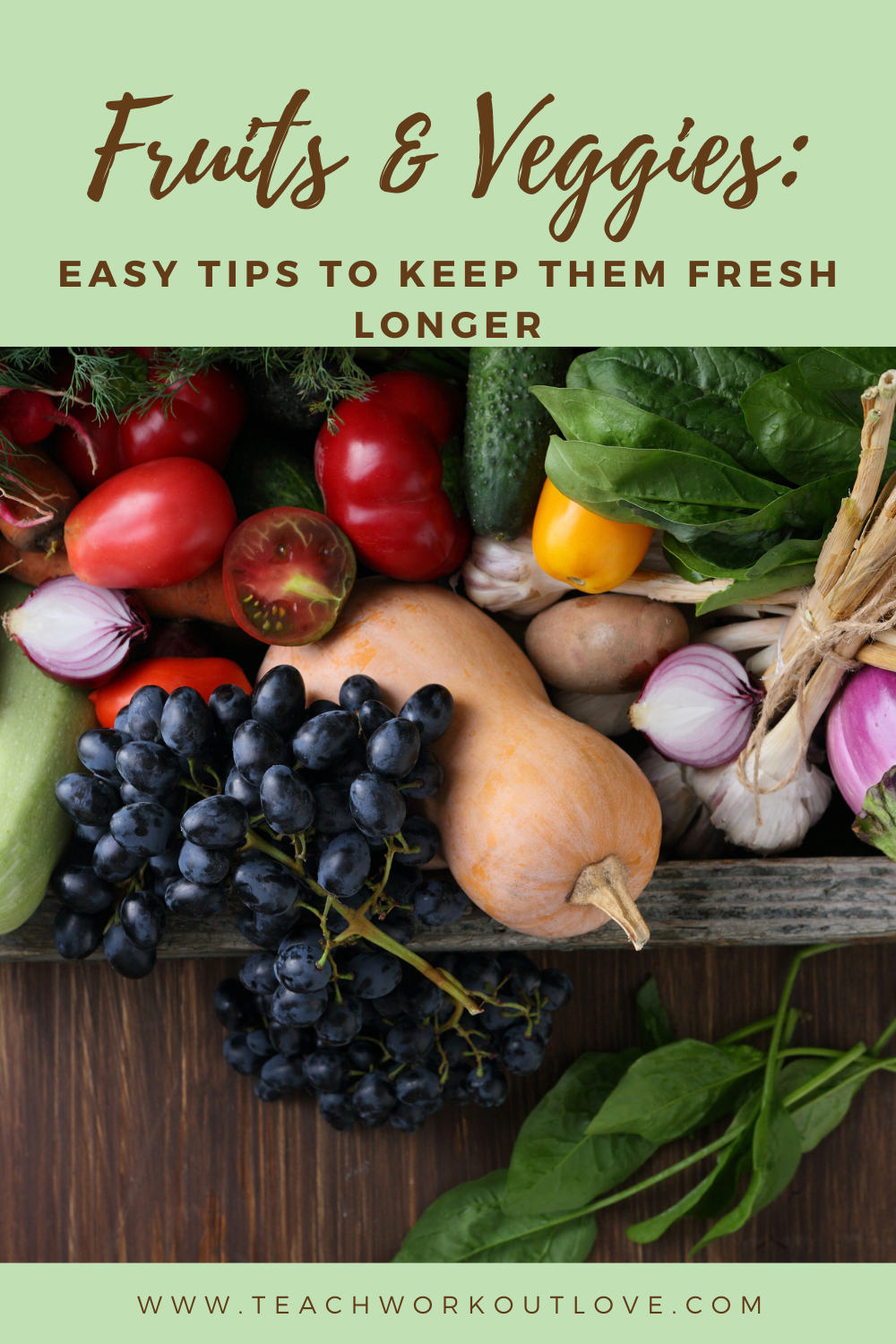 The good news is that waste can be avoided by following some simple guidelines. Here are some ways to make your fruits and vegetables last longer.