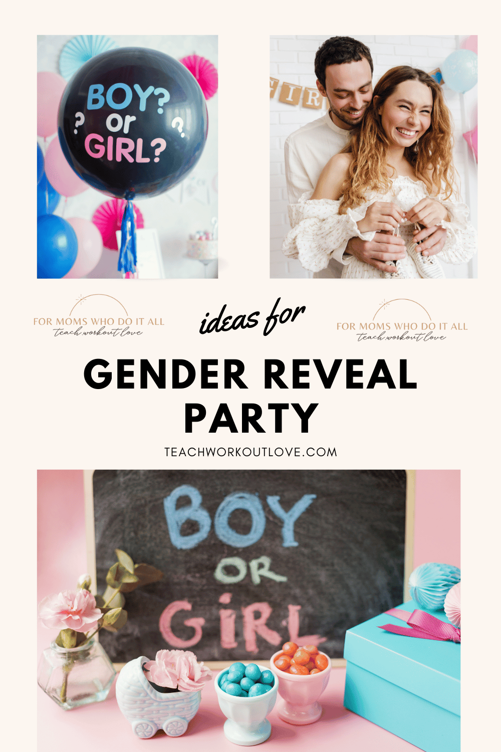 Ideas For A Gender Reveal Party - Teach.Workout.Love