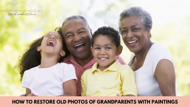 How To Restore Old Photos of Grandparents With Paintings