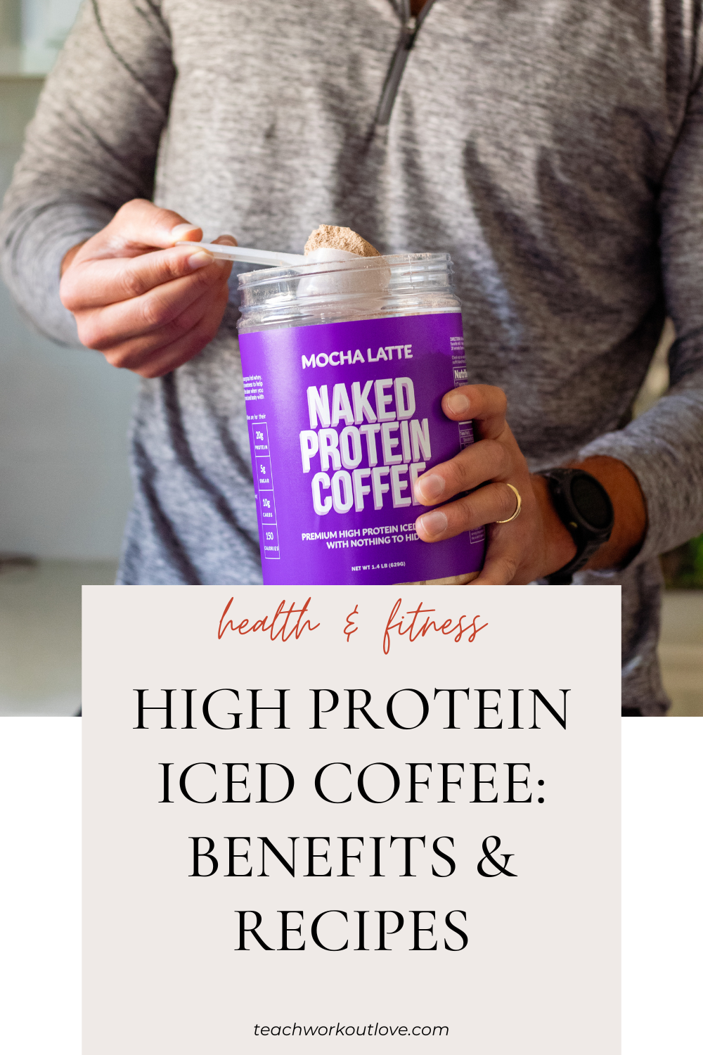 Naked Nutrition delivers with its Mocha Latte Protein Iced Coffee – a blend available in both delightful mocha and vanilla flavors.