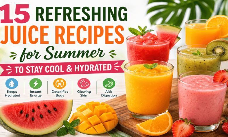 15 Refreshing Juice Recipes for Summer to Stay Cool & Hydrated