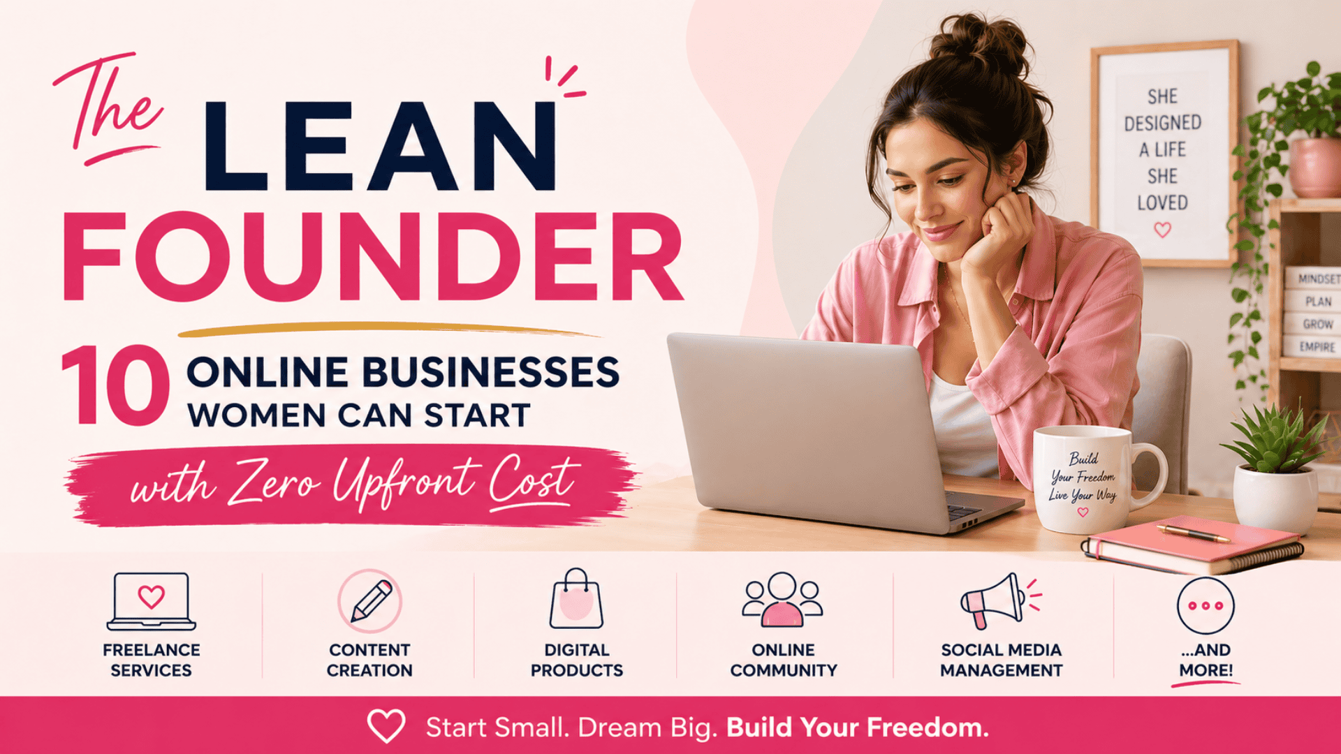 The Lean Founder: 10 Online Businesses Women Can Start with Zero Upfront Cost