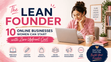 The Lean Founder: 10 Online Businesses Women Can Start with Zero Upfront Cost