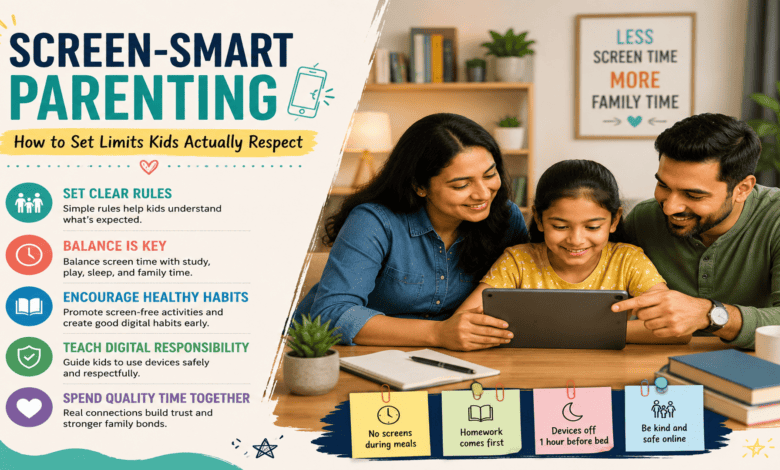 Screen-Smart Parenting: How to Set Limits Kids Actually Respect