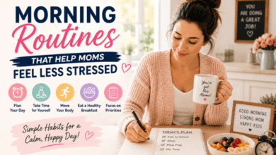 Morning Routine for Moms: Simple Habits That Help You Feel Less Stressed Every Day